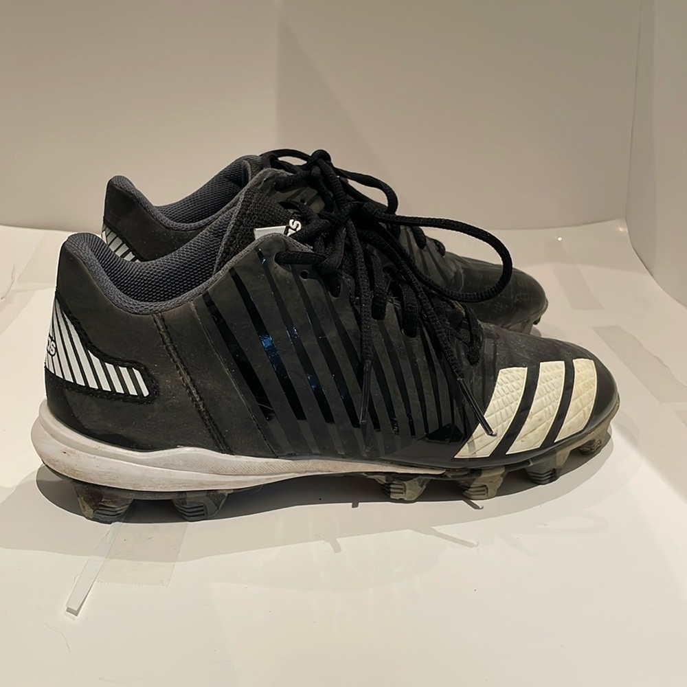 Adidas black baseball cleats spg 753001 size 6.5
